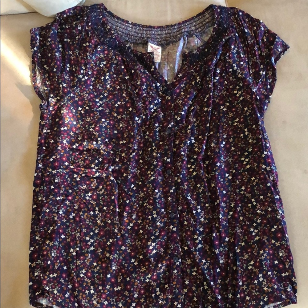 Navy blue floral